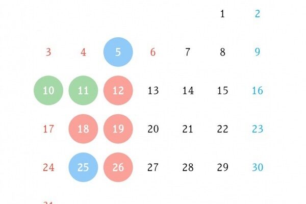 2026年 5月の営業カレンダー